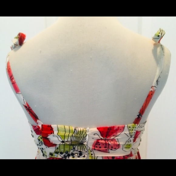 Nanette Lepore Silk Butterfly Sequin Dress 🦋 0 XS - Picture 8 of 8